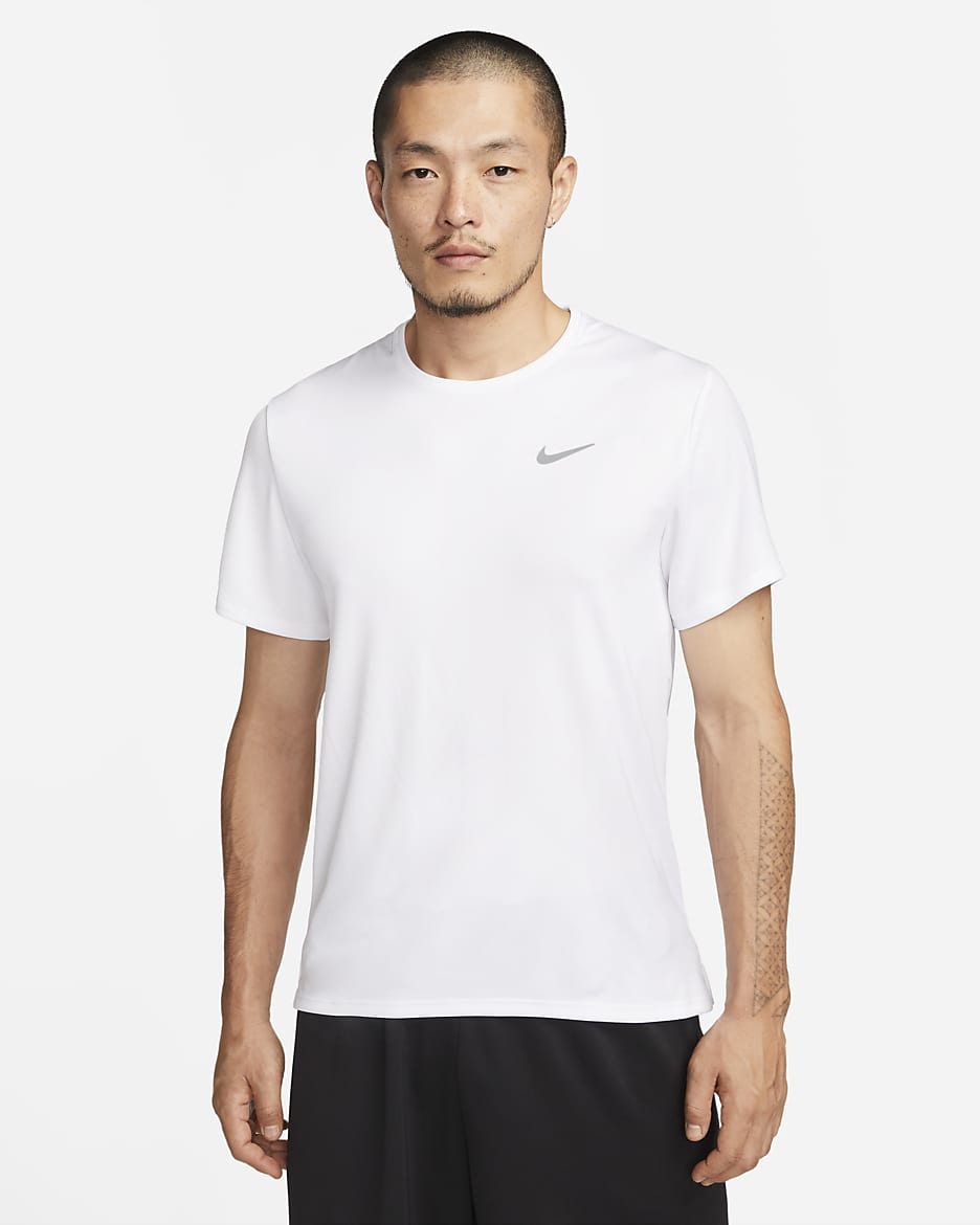 Nike Dri FIT UV Miler Men s Short Sleeve Running Top. Nike ID